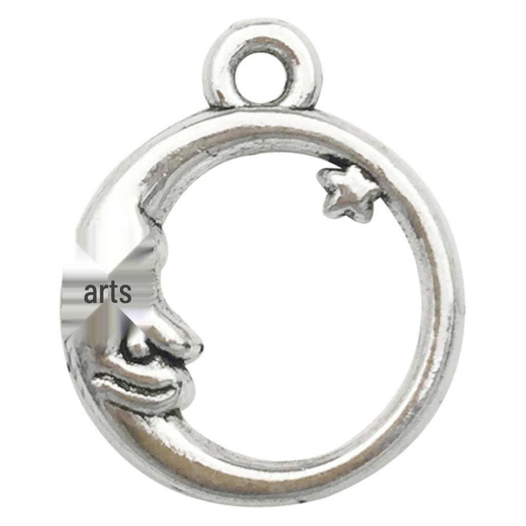 Retro Alloy Star Moon DIY Necklace & Earring Charms