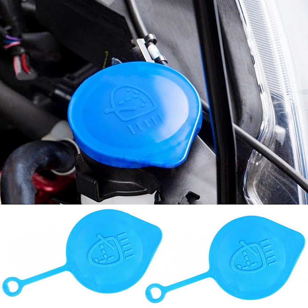 2 Pieces Washer Tank Cap Wiper Lid Car Front Liquid