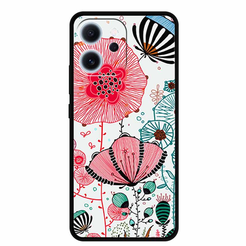 For Oppo Reno15 F Case 3D Flower Emboss Luxury Soft Silicone Phone Back Cover Case For Reno15F Reno 15 F Floral Gift Funda Coque