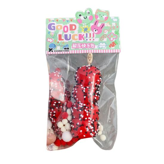 Waffel-Quetschspielzeug, langsame Rückfederung, Stressabbau, Hasen-Dessert, Katzenpfote, zerquetscht, sensorisches Zappelspielzeug, Kneifspielzeug, Geburtstagsgeschenk für Kinder und Erwachsene