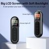 FM Radio Rechargeable Pocket Transistor Radio with LCD Digital Tuning & Backlight Stereo Sound Belt Clip for Jogging Walking
