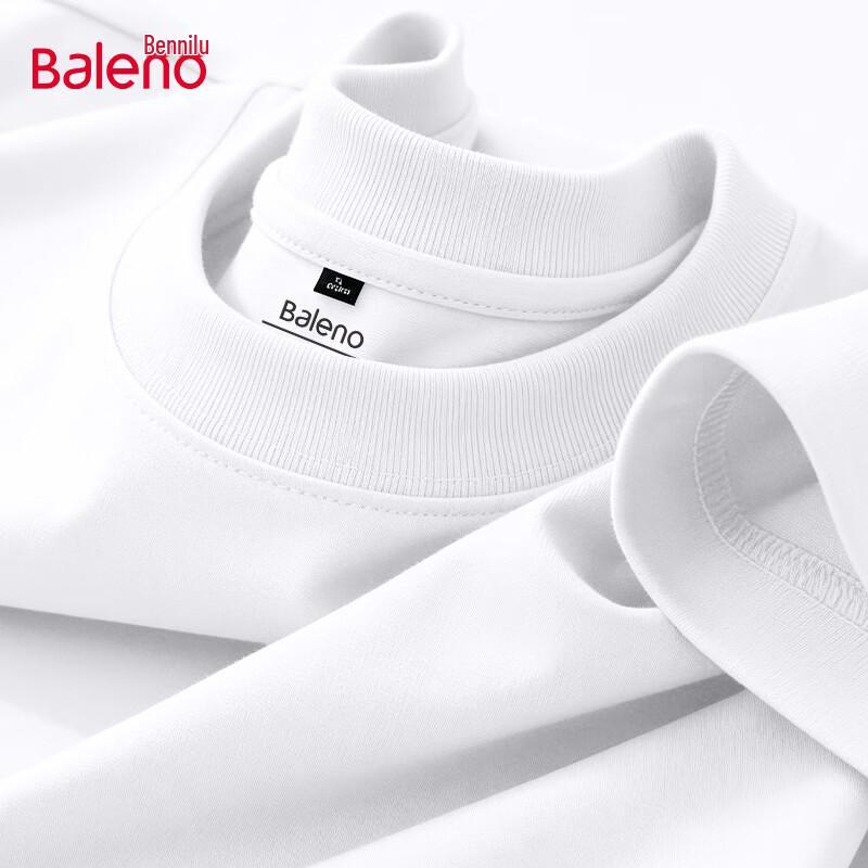 

Baleno Men s Heavyweight Pure Cotton Short Sleeve T-Shirt M