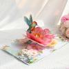 Paper 3D Flower and Hummingbirds Greeting Card Handmade Foldable Blessing Card