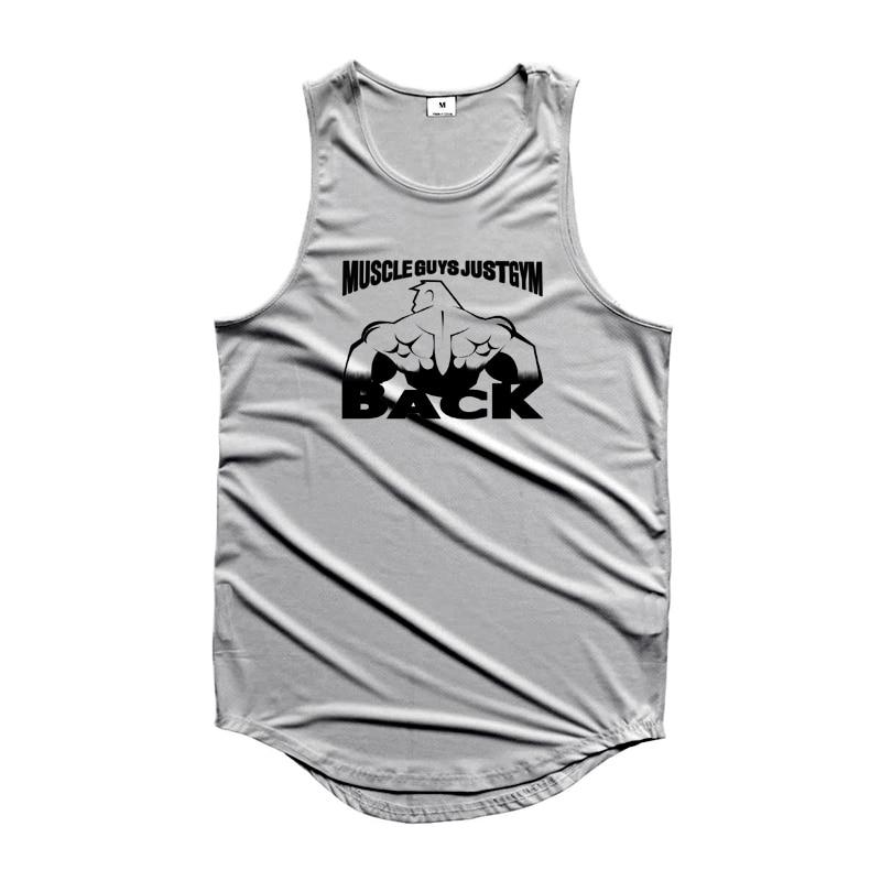 Tricou fără mâneci, elastic, slim, de vară, pentru bărbați, sport, care absoarbe transpirația