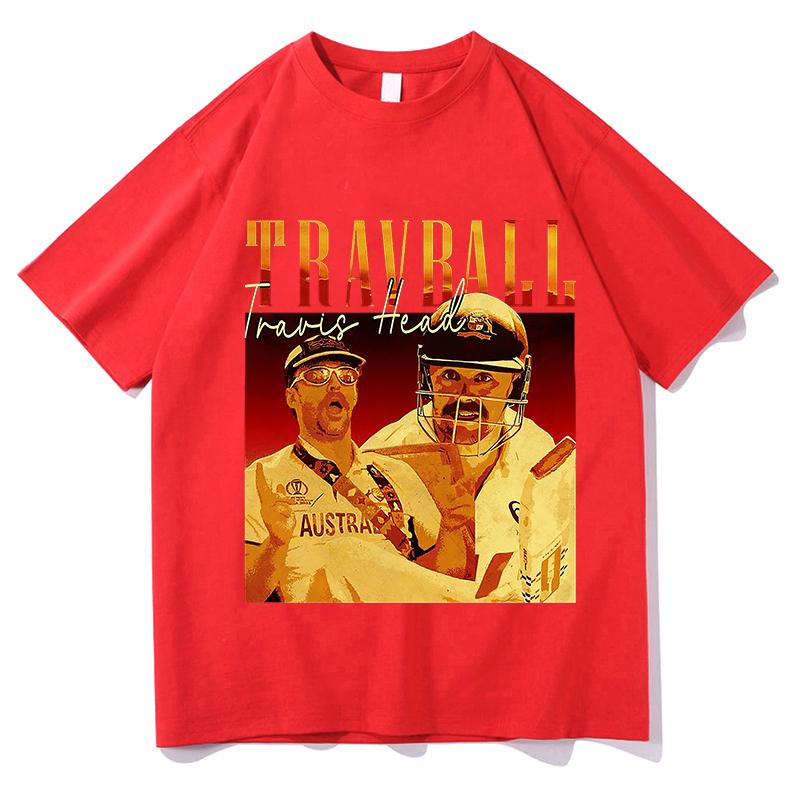 Fashion TravBall Travis Head TShirt Cotton Breathable Loose Top Harajuku Women Unisex Sportswear Round Neck Short Sleeve Streetwear