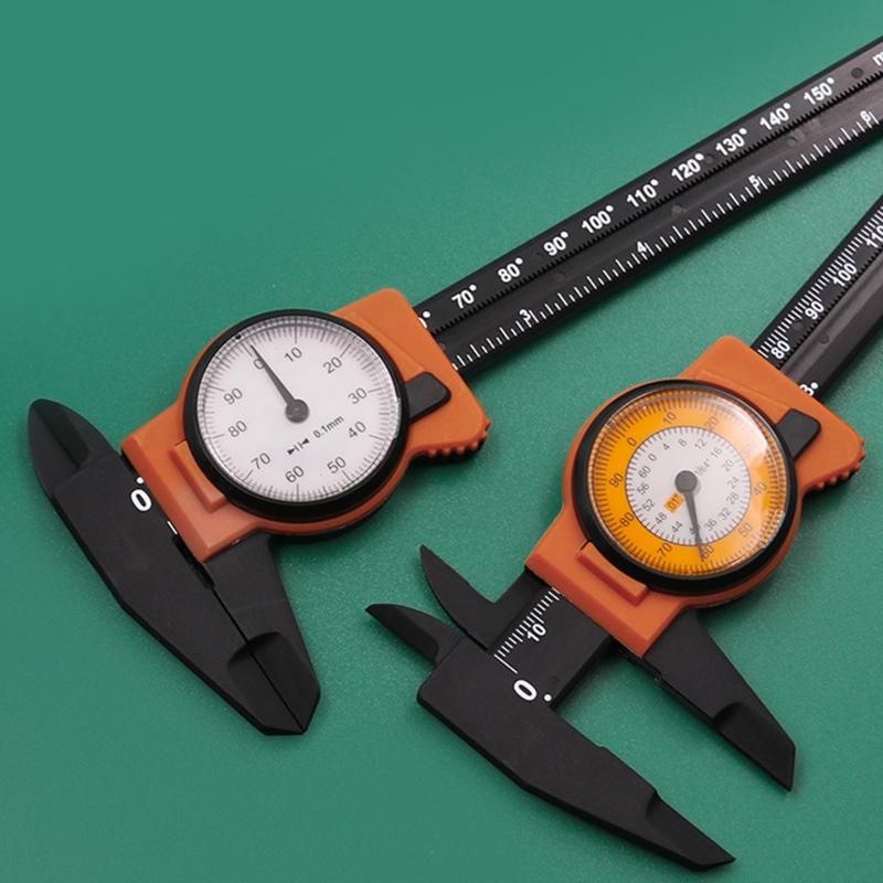 6-inch Plastic Dial Vernier Caliper Ruler Vernier Caliper Gauge Professional Measuring Ruler Tool High Accuracy Measurer