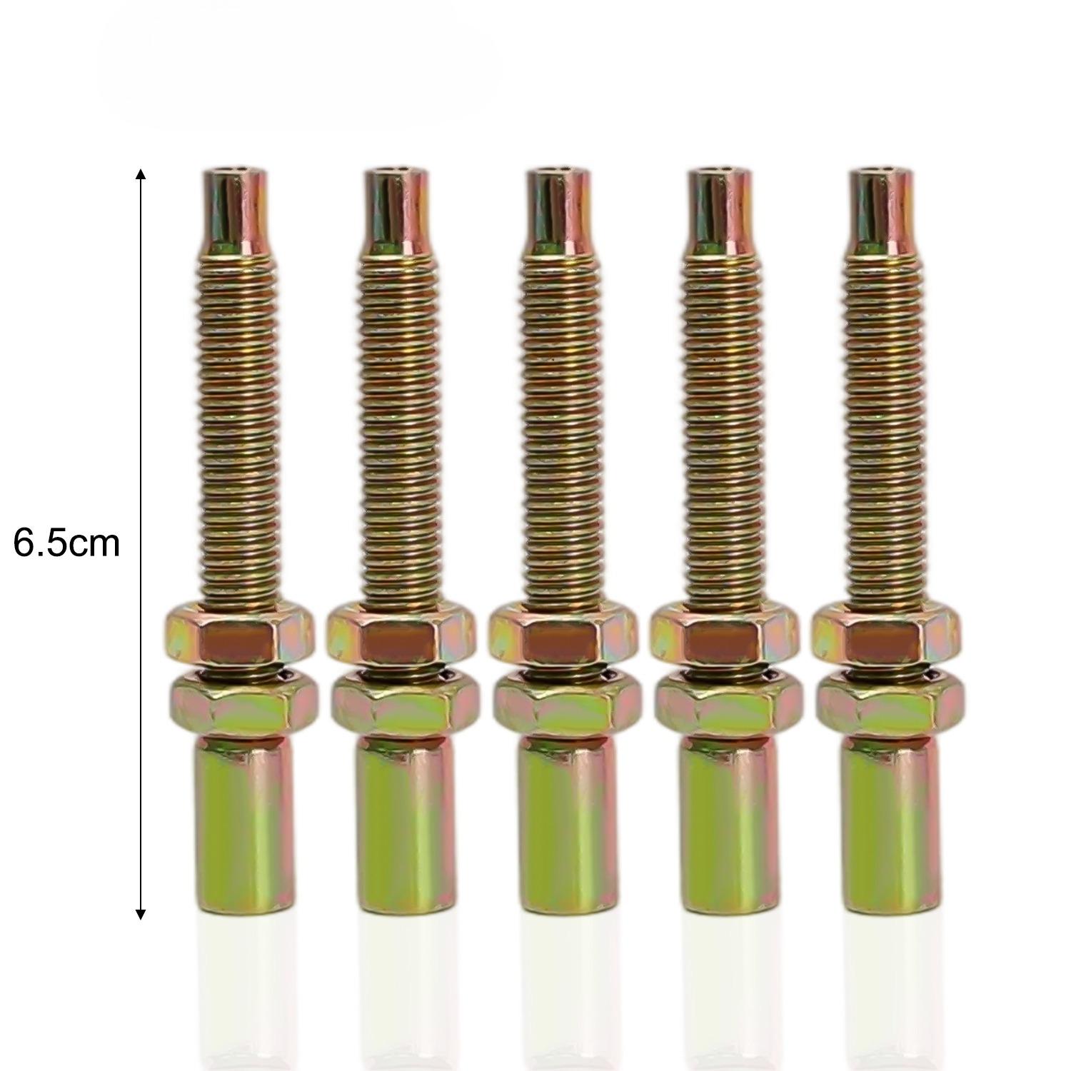 

Motorcycle Adjustment M8 Screw Universal Adjustment Aluminum Throttle Cable Regulator Screw Motorcycle Throttle Cable Accessorie 5pcs