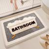 Faux Wool Bath Mat Non Slip Shower Rug Quick Dry Soft Bathroom Carpet for Toilet Home Indoor Floor Mat Pad Christmas Gift
