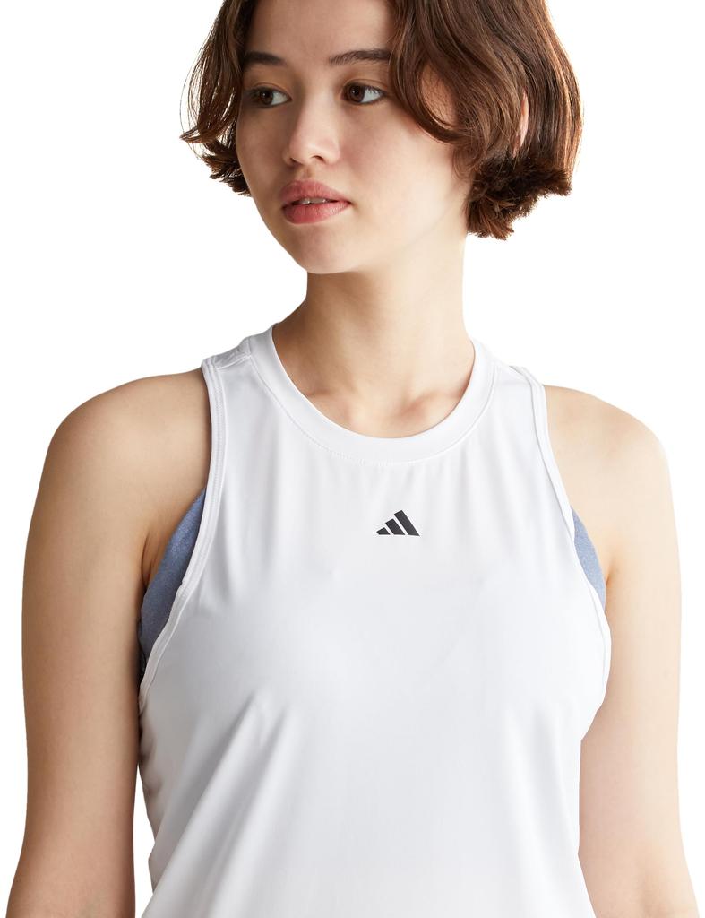 Adidas Design for Training Tank Top KLQ89 White Women's (IT7427) J/M