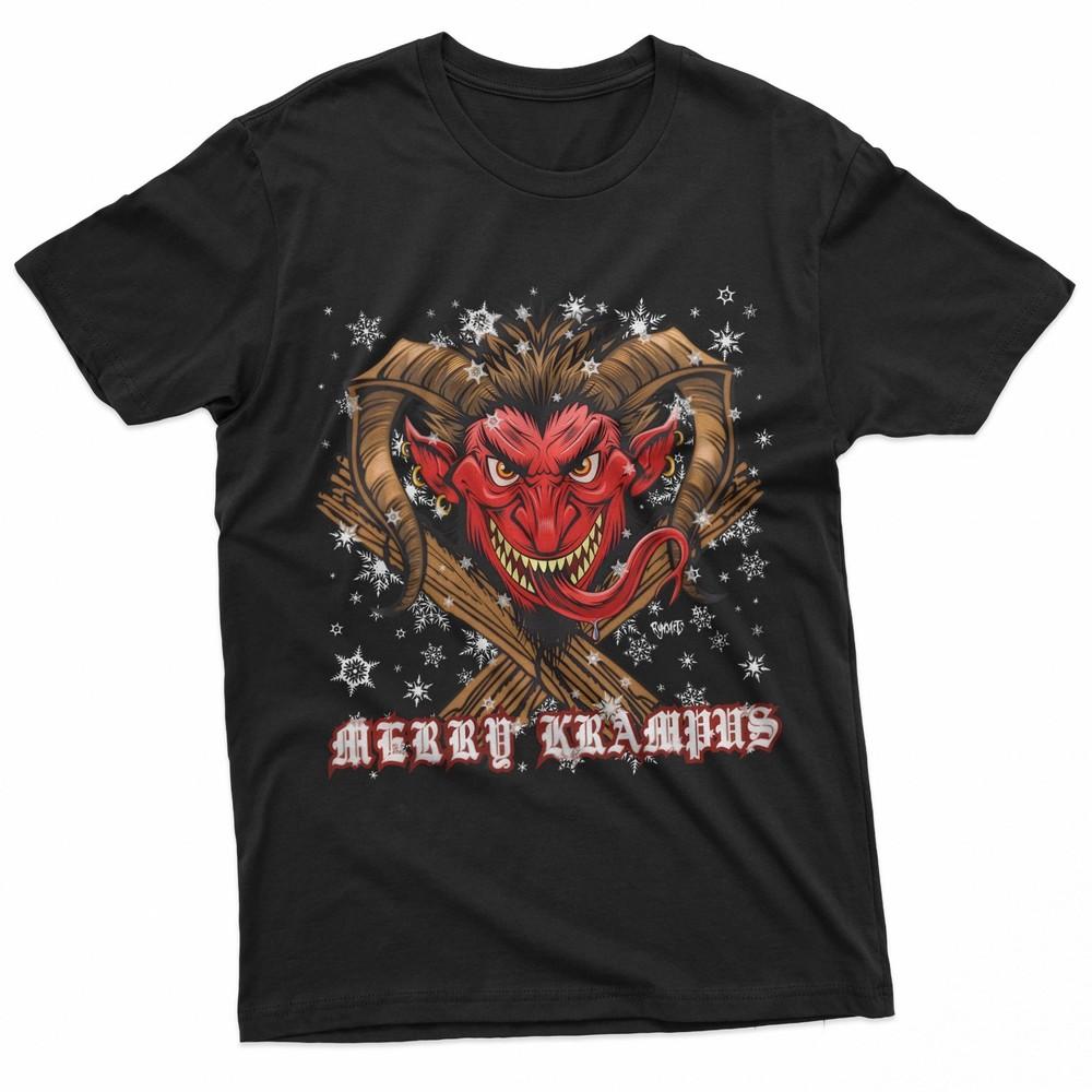 Krampusnacht Christmas Monster Krampus Lover Festive Horror Shirt TShirt Unisex T-Shirt S
