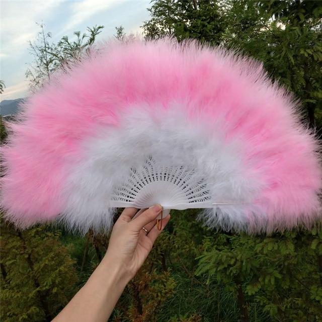 Lolita-Feder-Faltfächer, japanisches süßes Feenmädchen, dunkle Gothic-Hoftanz-Handfächer, Kunsthandwerk, Geschenk, Hochzeit, Party-Dekoration