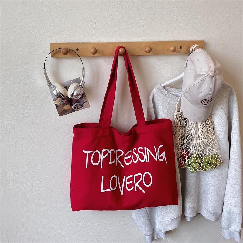 

Large Capacity Handbag - Women s Underarm Bag - Letter Tote Bag - Relaxed Style Crossbody Shopping Bag красный