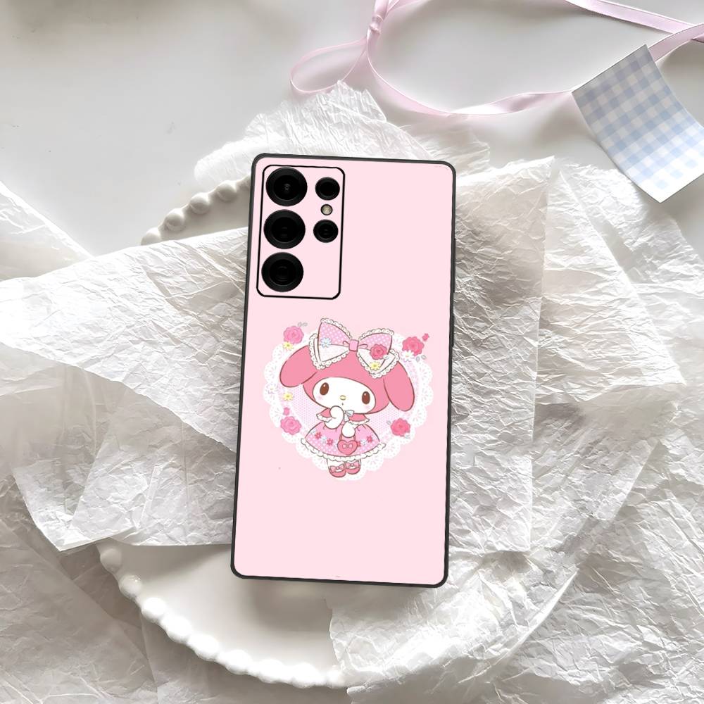 Cute M-My M-Melodys Phone Case For Samsung S 24 Fe 25 Ultra Plus 20 Lite 21 30 22 23 24 22 Ultra 5G Fundas