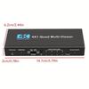 HDTV Multi Viewer 4 Input 1 Output Splitter Supporting 4K 30Hz Resolution and Seamless Switching for Meeting