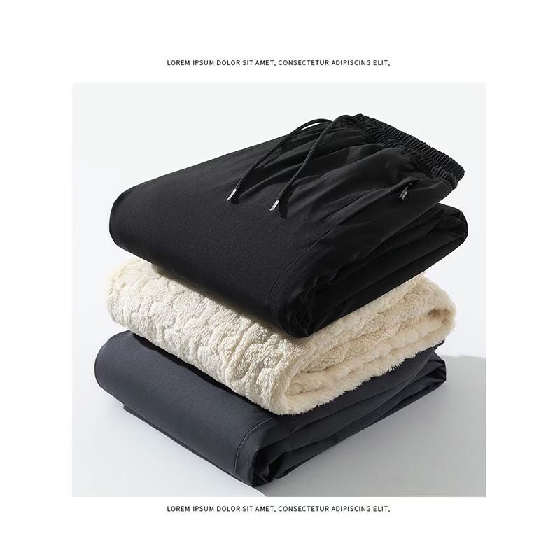 ROMON Men's Winter Plush Lined Straight Leg Pants
