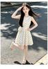 Girls' 2026 Polka Dot Sleeveless Summer Dress - Fashionable, Super Beautiful Children's Skirt