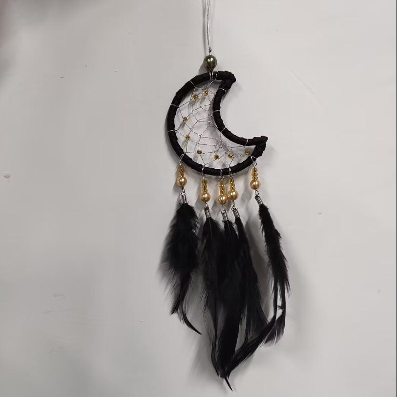 Creative Chicken Feather Dream Catcher for Car, Home, and Bedroom Wall Decoration