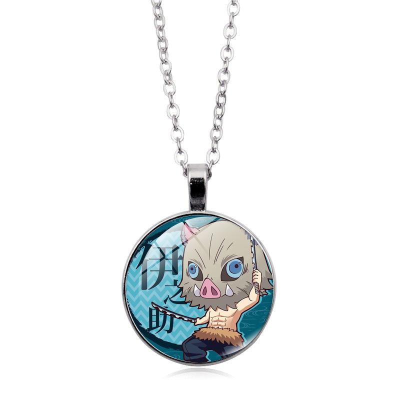 

Anime Demon Slayer Character Alloy Necklace Pendant Neck Jewelrys Accessory Style C