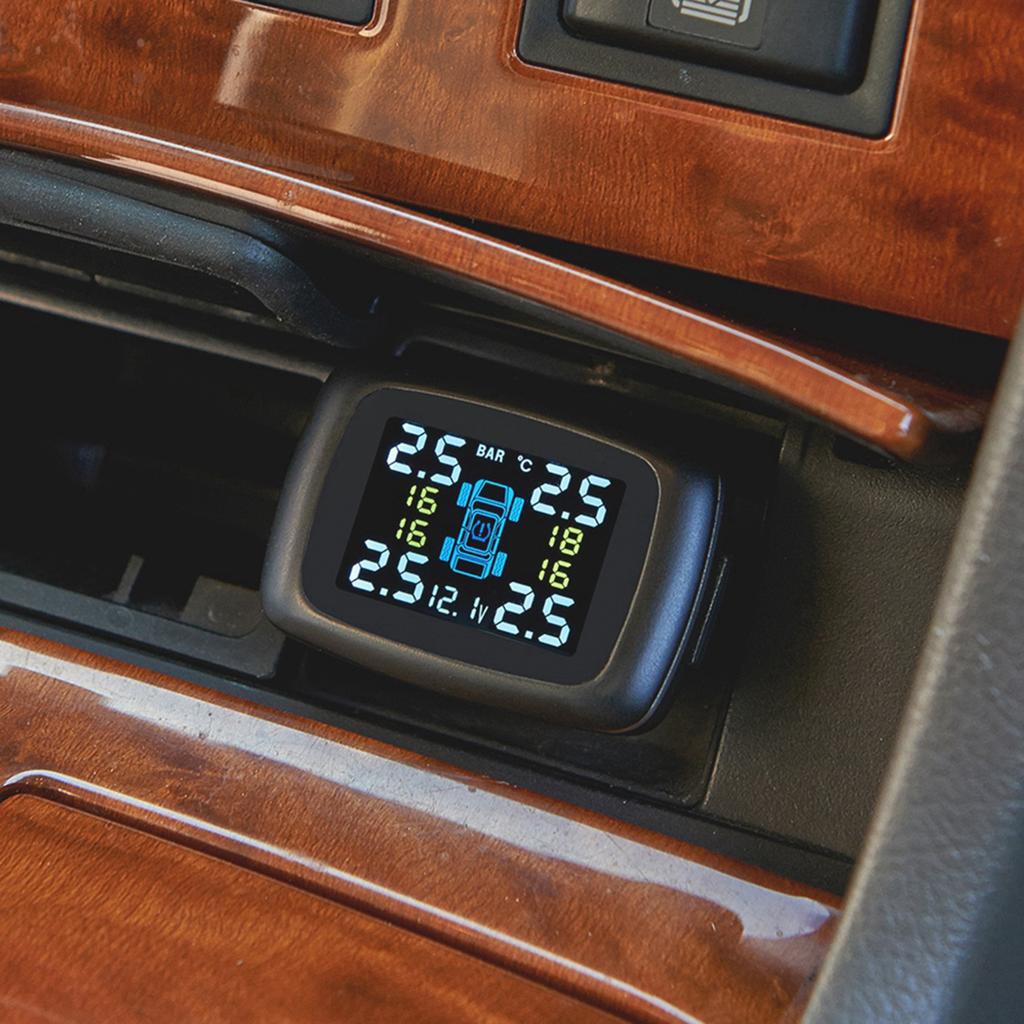 Smartes TPMS Zigarettenanzünder Reifendrucküberwachungs-Alarmsystem mit 4 internen Sensoren