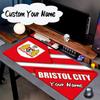 Custom Name Mouse Pad Bristol Fc Crest Mouse Pad, Gaming Mouse Pad, Keyboard Pad, Desk Decor for Computer Notebook Fan Birthday Gift
