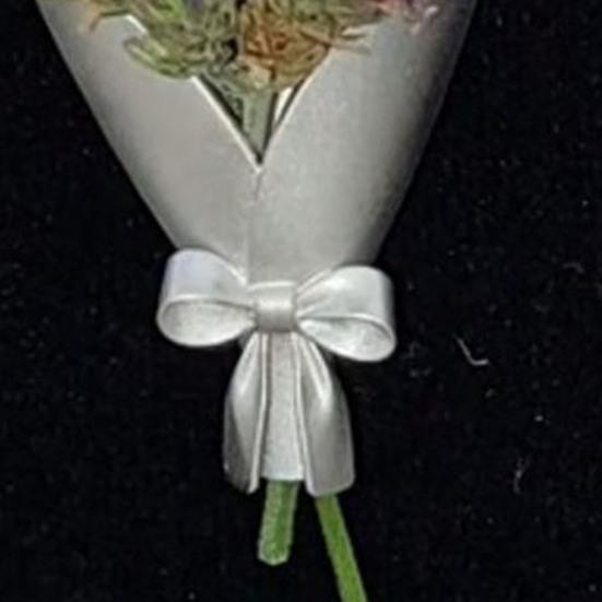 Choker Necklace Miniature Vase Pendant Necklace Minimalist Art Flower Arrangement Necklace Dried Flower Jewelry