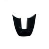 Couverture de volant inférieure pour Honda HR-V Vezel 2021-2024, aspect carbone ABS, noir piano, accessoires de voiture, moulures intérieures