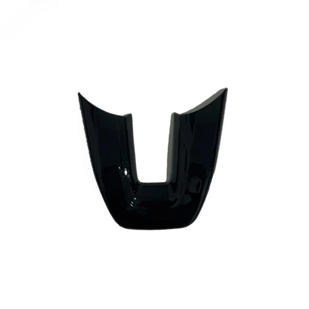 Couverture de volant inférieure pour Honda HR-V Vezel 2021-2024, aspect carbone ABS, noir piano, accessoires de voiture, moulures intérieures