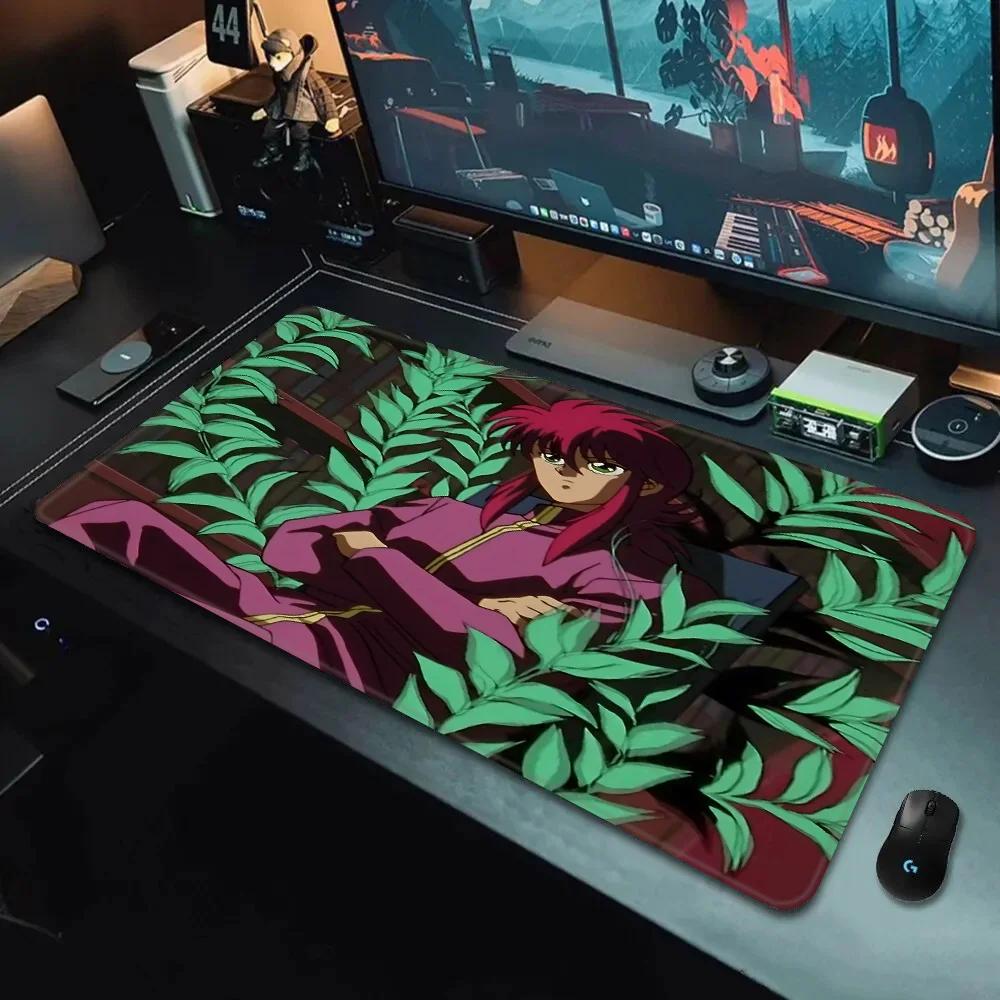 YuYu Hakusho Mousepad HD Printing Computer Gamers Locking Edge Nonslip Mouse Pad XXLxcm Keyboard PC Desk Pad