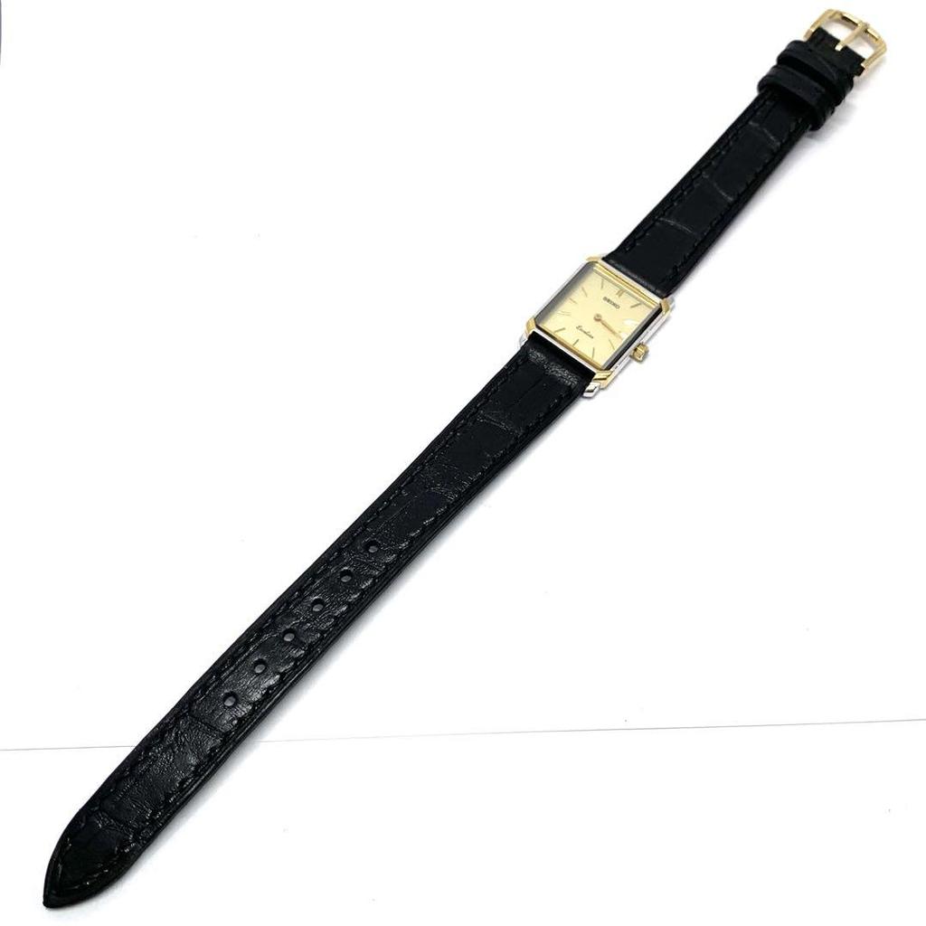 [USED] R7-3407 SEIKO 7320-6570 Wristwatch Black/Gold