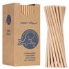 Organic Paper Straws PAPER STRAWS Thick 8205mm Brown 160pcs