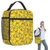 Borsa Termica per Pranzo Gialla Classica con Paperella di Gomma per Donne Bambini Scatole per Alimenti a Prova di Perdite Borsa Termica Tote