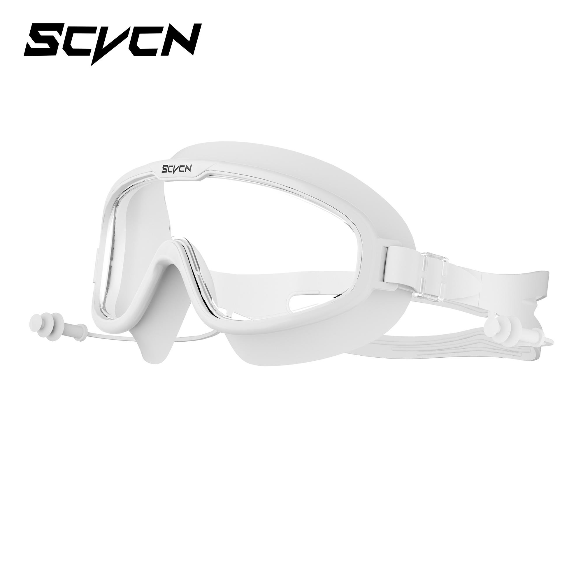 

SCVCN Swim Eyewear Full Frame Clear Goggles for Swimming Men Anti-fog Safe Water Lenses Accessories Triathlon Women Goggles