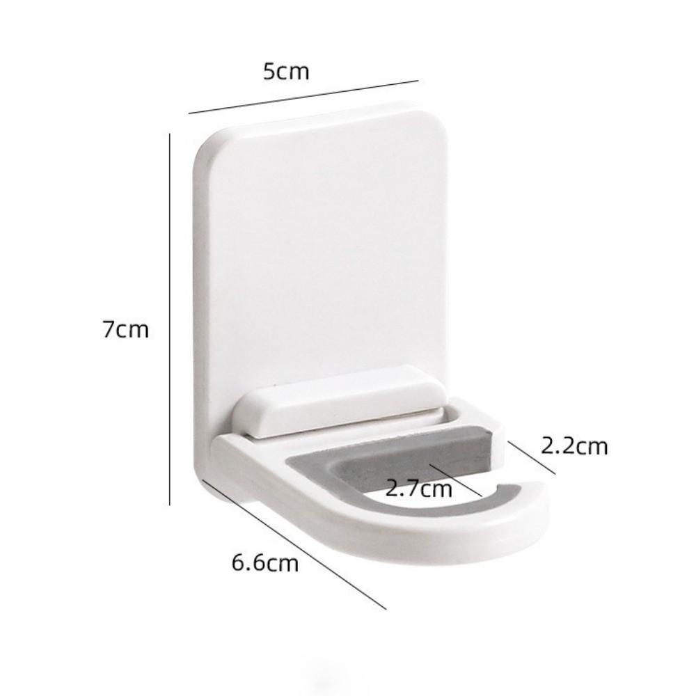 3pcs Wall Mount Mop Holder Self-Adhesive Hanger Storage Hook Utility Mop Clip  Home Organization