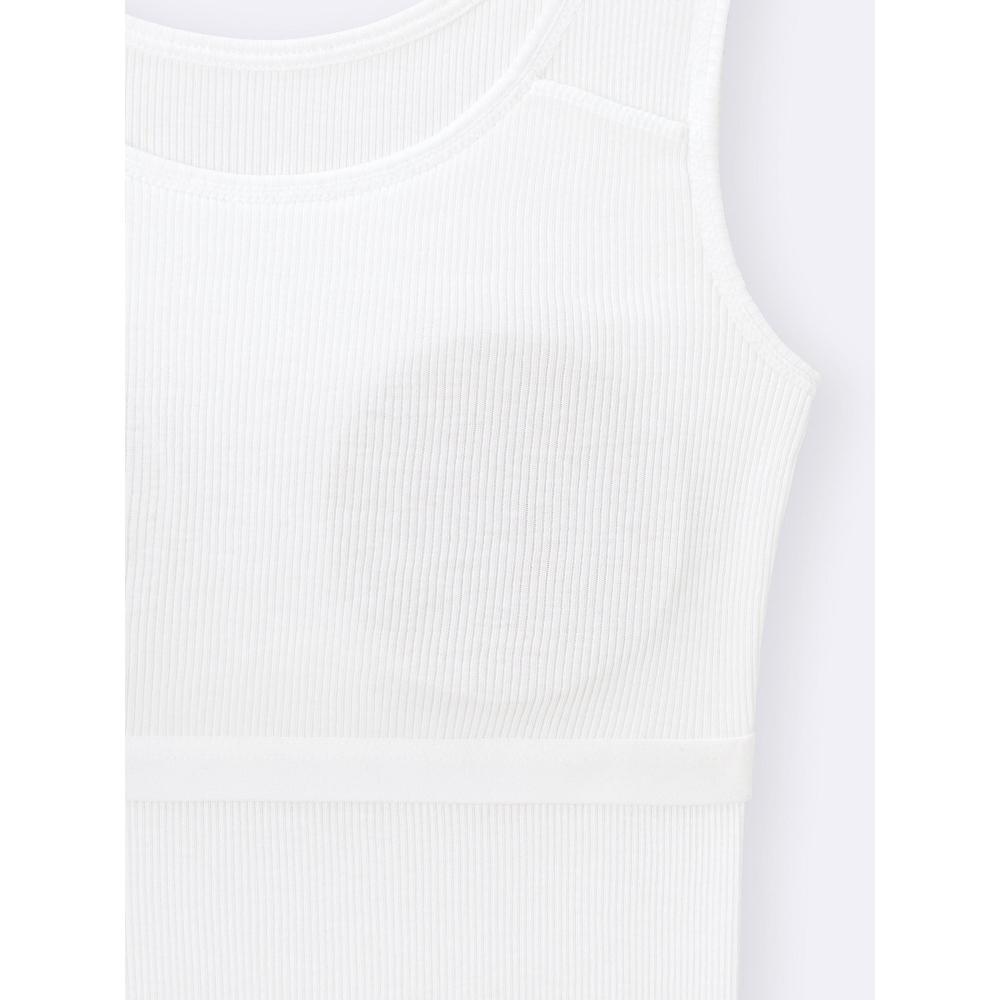 GU by Uniqlo Girls Bra Feel Petit Rib Tank Top Model