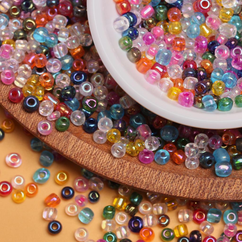 Glass Necklace Bracelet Pendant DIY For 500-100Pcs 2/3/4mm Mini Bead Loose Beads DIY Accessories Jewelry Making beads