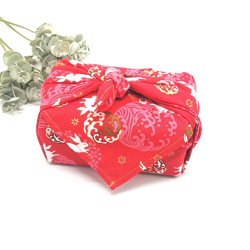 Japanischer Stil Einwickeltuch Taschentuch Furoshiki Baumwolle Bronzierter Stoff Für DIY Bento Einwickeltuch Geschenkbox Verpackung
