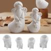 2Pcs Diy Handmade Angel Plaster Resin Moulds With Heart Star Designs 3D Angel Silicone Moulds Decorative Sculptures Craft