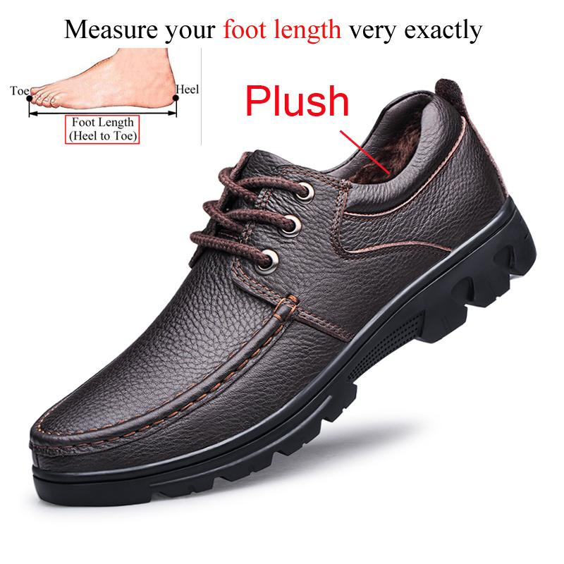 Herbst Winter Herren Natur Echtleder Schuhe Lässig Business Büro Schwarz Braun Plus Übergröße 48 49 50