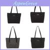 Stylish Black Polka Dot Bow Tote Bag For Women 2024 Large Capacity Casual Shoulder Handbag