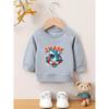 European sizes Stylish Cartoon Print Design, Soft And Skin-Friendly Thin Sweatshirt for Baby Kids Aged 0-3 Years, Perfect for Spring And Autumn