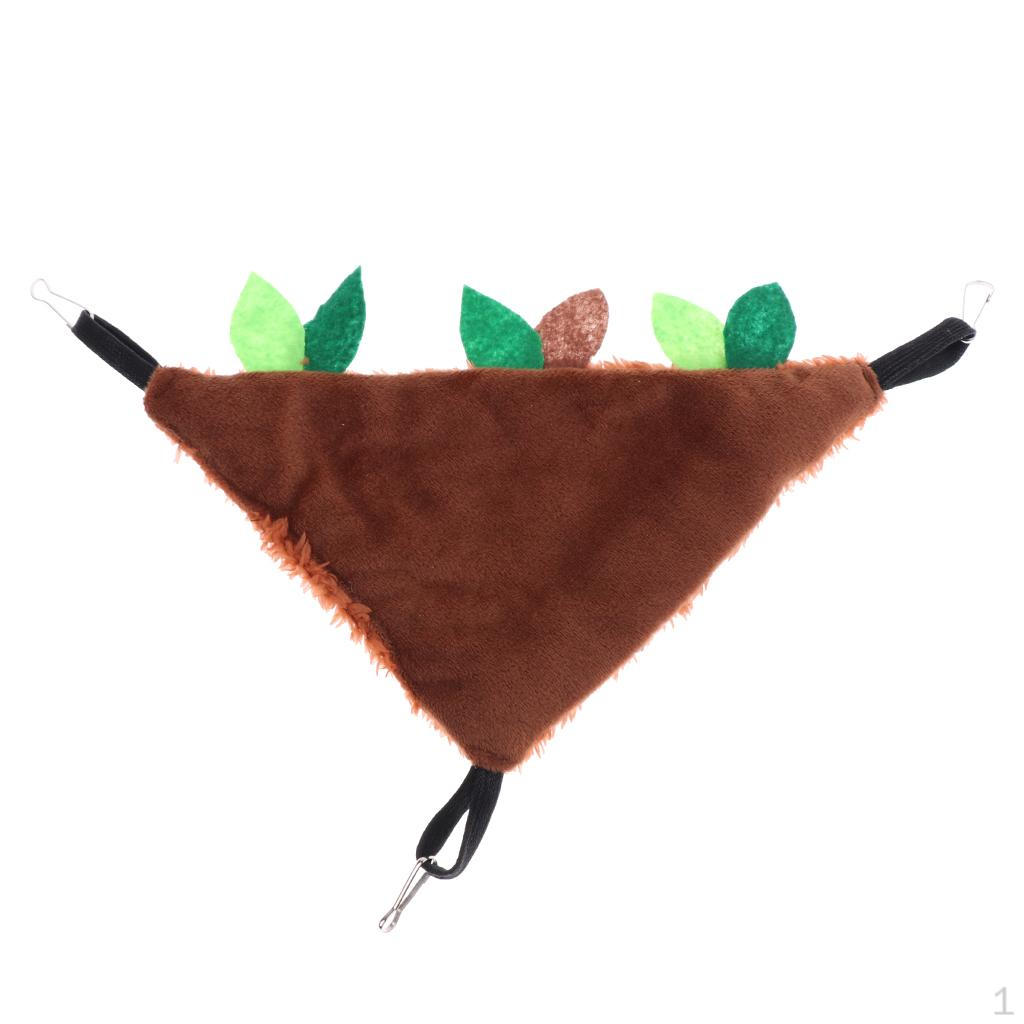 

Triangular Hamster Parrot Ferret Squirrel Hammock Hanging Bed Mat