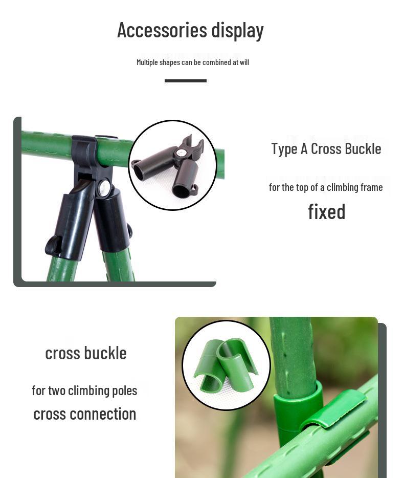 Outdoor Climbing Frame: Vegetable, Bean & Cucumber Support, Rose Stand, Grape Arbor - Steel