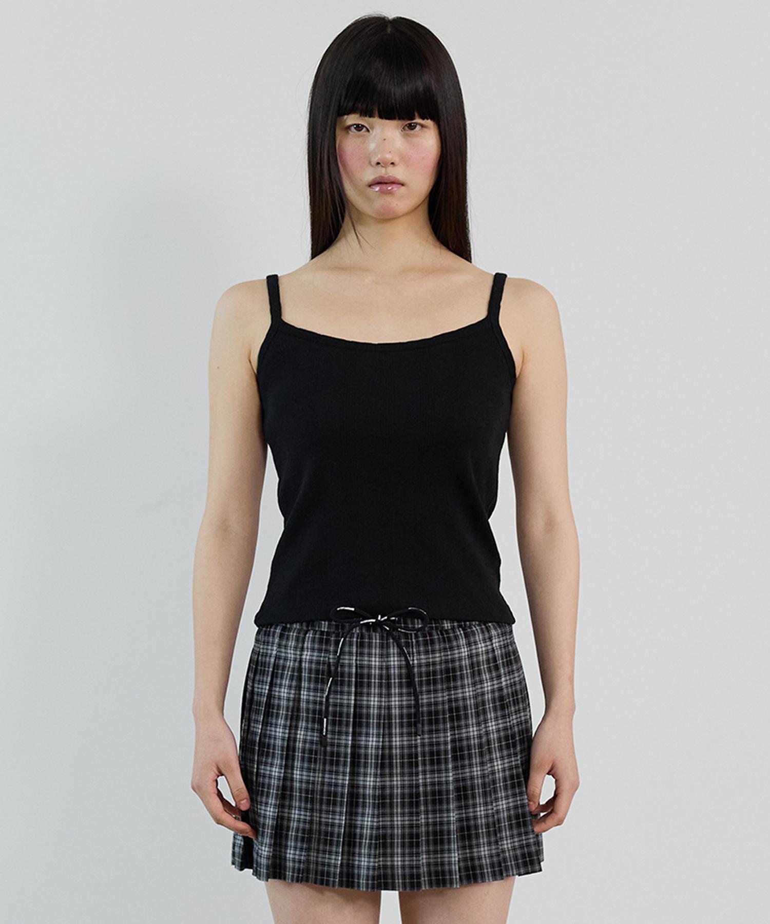 Abam Home Eyelet Cotton Sleeveless Black Black/Free