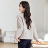 Petite Women's Trendy Plaid Patchwork Slimming Jacket