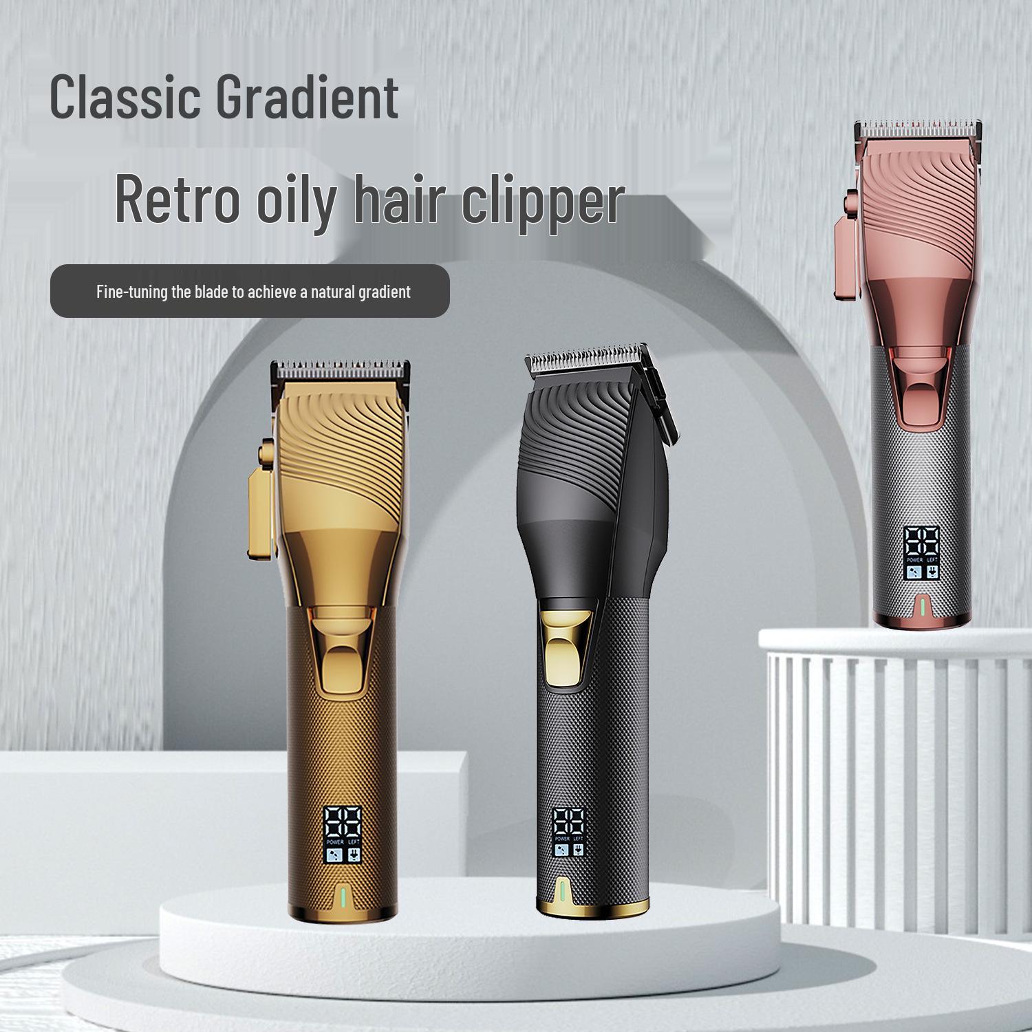 Professional Salon Electric Hair Clipper with Digital Display 18*4.5