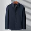 Men's Spring and Autumn Jacket Middle-aged High-end Business Casual Jacket Daddy Lapel Button Top