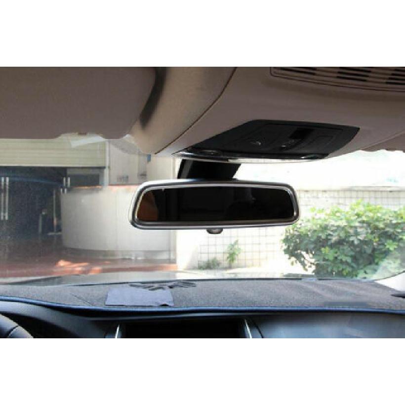 Interior Rearview Mirror For BMW 3 4 Series GT 2013- ABS Silver Frame Trim