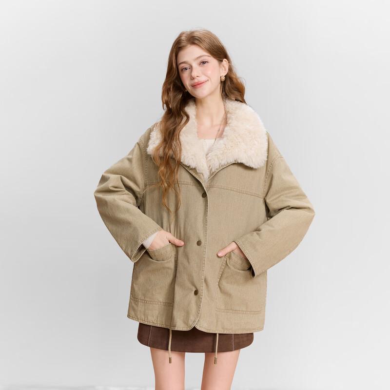 Sancai 2026 Winter Loose Fit Lapel Padded Jacket