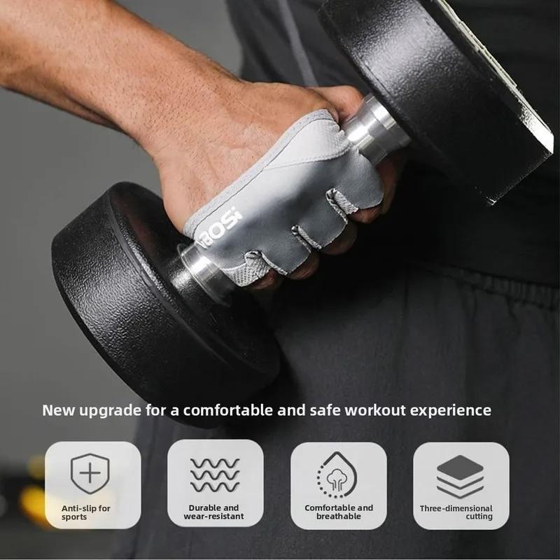 Durable And Safe Unisex Lightweight Four-Finger Workout Gloves Non-Slip Grip For Fitness Weightlifting And Training Adjustable For Men And Women