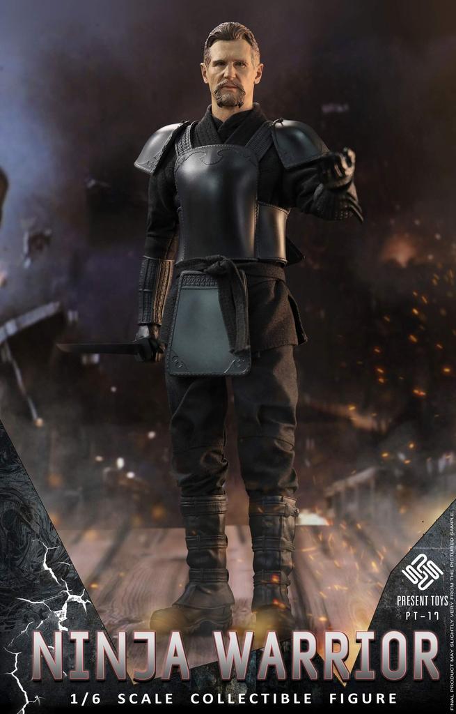 PRESENT TOYS Scale Ninja Samurai Master Double Body Headset Accessory Action Figure [Tbmodel] 1/6 PT-sp17